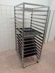 Carro inox tabuleiros 60x40