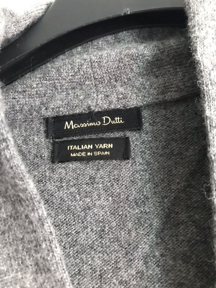 Sukienka welniana Massimo Dutti rozm. S szara