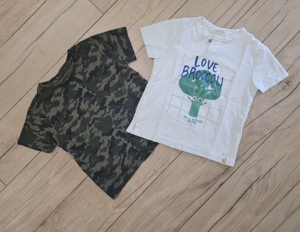 Zara i Primark t-shirt koszulka na krótki rękaw rozmiar 98 104