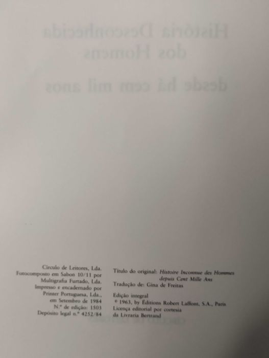 História desconhecida dos Homens
