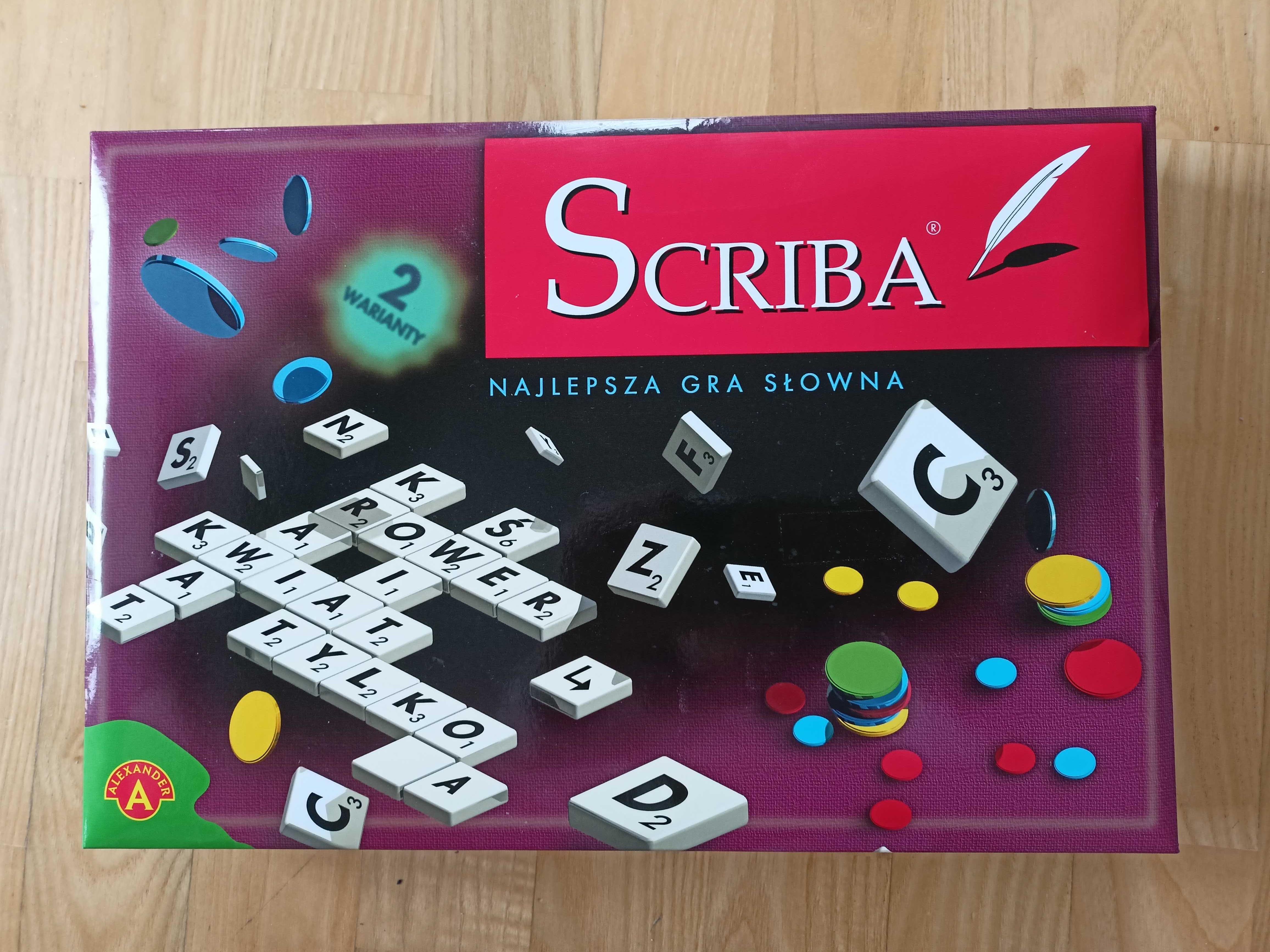 SCRIBA (scrabble) Gra słowna 2  warianty