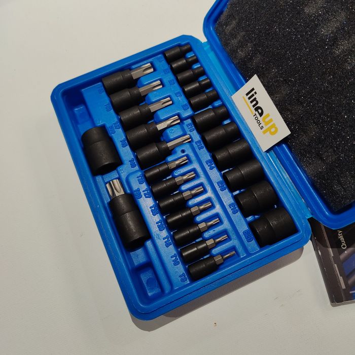 Chaves de Caixa + Bits Torx Impacto - 1/4"+3/8"+1/2” (Com Iva) PROMO