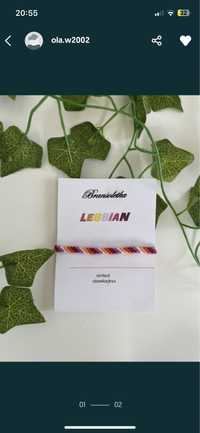 Bransoletka z muliny lesbian handmade