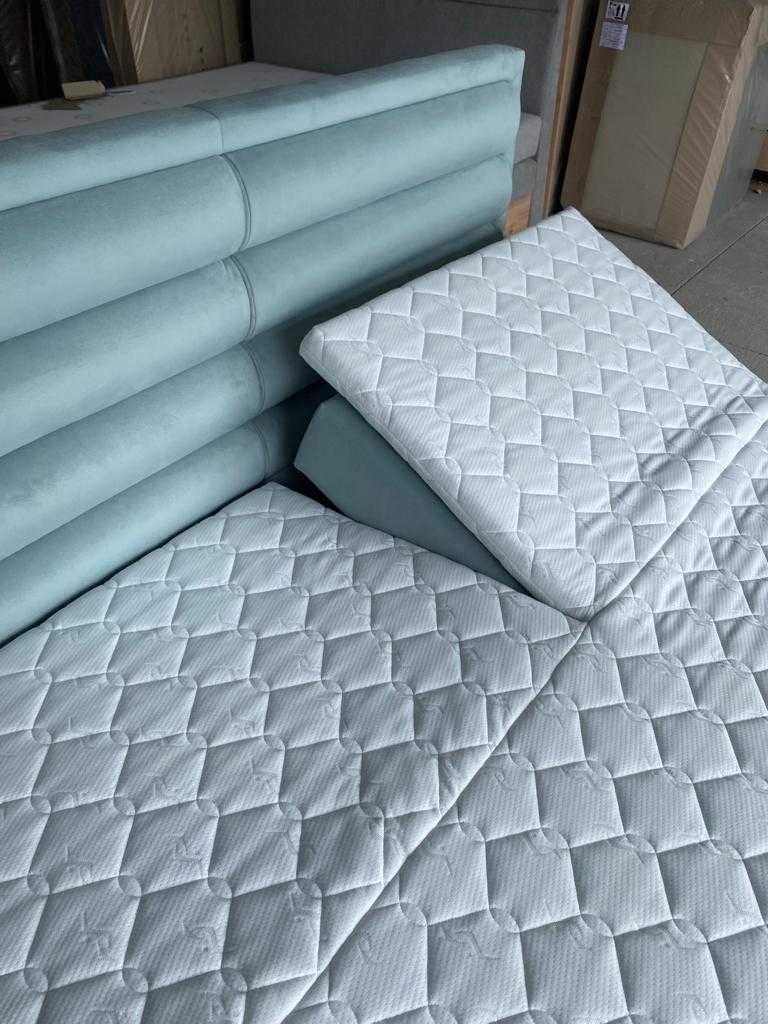 Łóżko tapicerowane 160x200 z pojemnikiem i regulacją poziomu wezgłowia