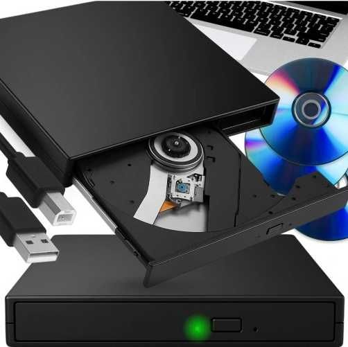 Napęd zewnętrzny CD-R DVD, przenośny odtwarzacz, do płyr, nagrywarka