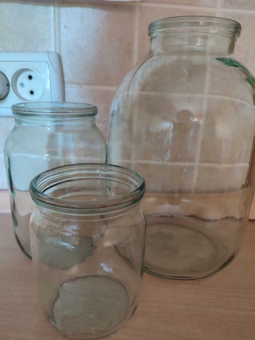 Банки 0,5л, 1л, 3 л, 0,45 (Руна)  б/в
