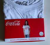 Koszulka Tishirt damska Coca-Cola biała rozmiar XL nowa