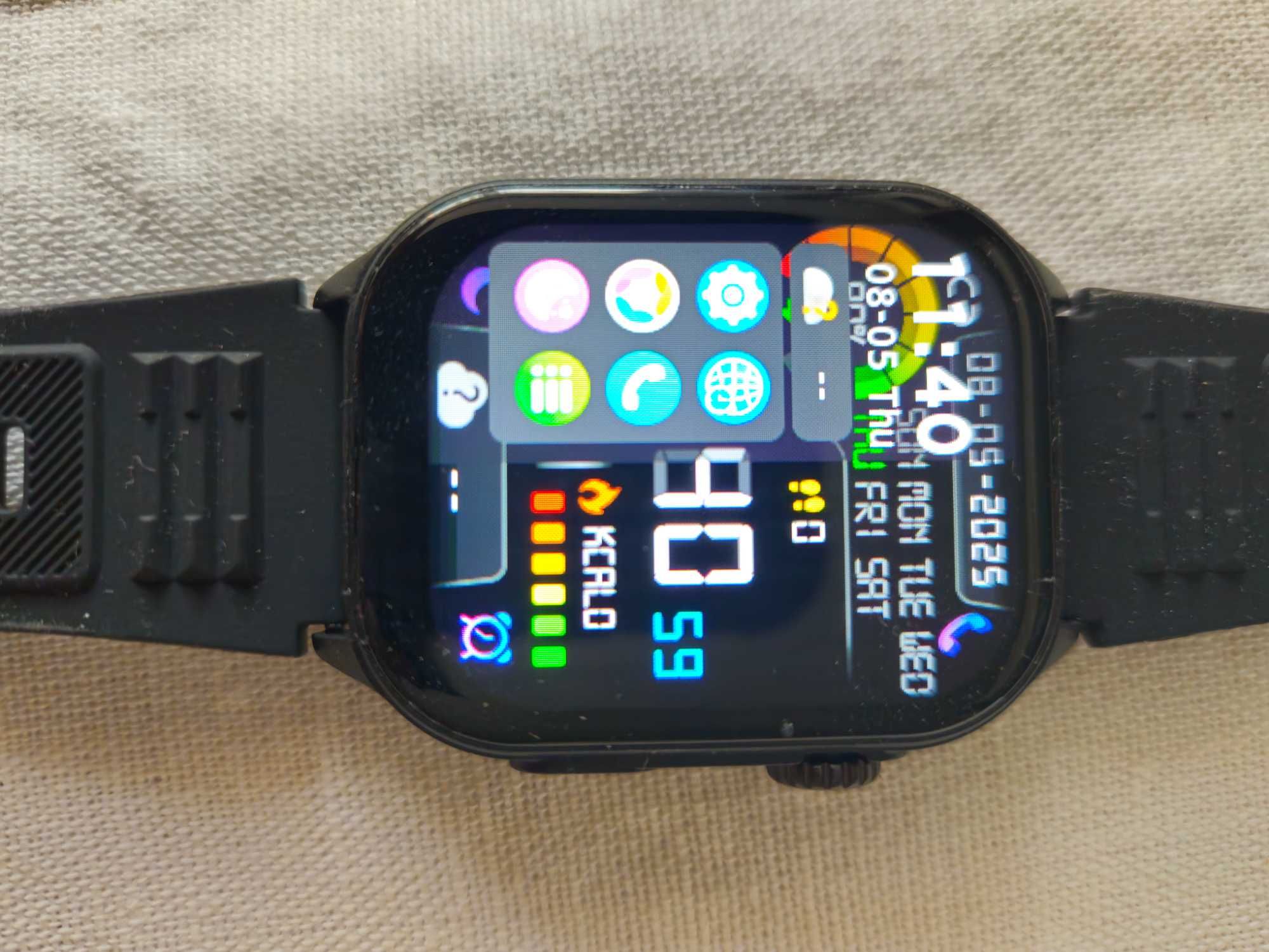 Smartwatch nowy KM 02 czarny