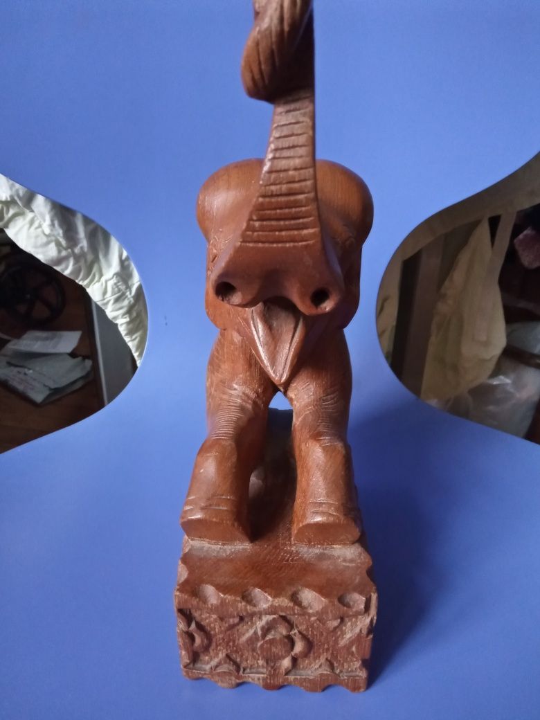 Фигурка деревянная Слон красное дерево статуэтка Индия