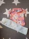 Koszulka polo Tommy Hilfiger rozm. 80 i dzinsy rozm 86