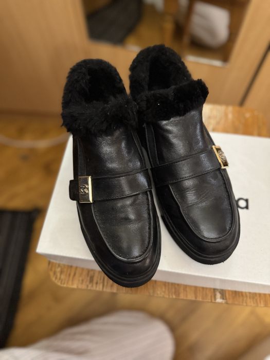 Чоботи зимові, натуральнв шкіра, натуральне хутро всередині