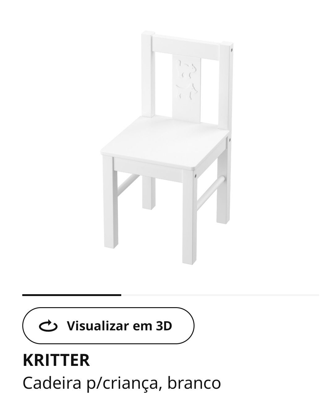 Mesa e cadeira para criança Kritter IKEA