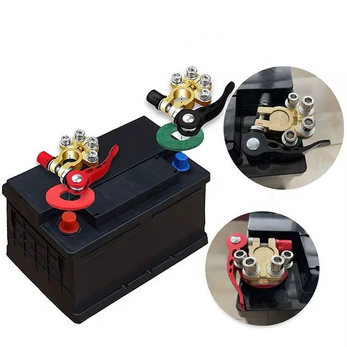 быстросъёмные клеммы аккумулятора (комплект 2-шт) латунные