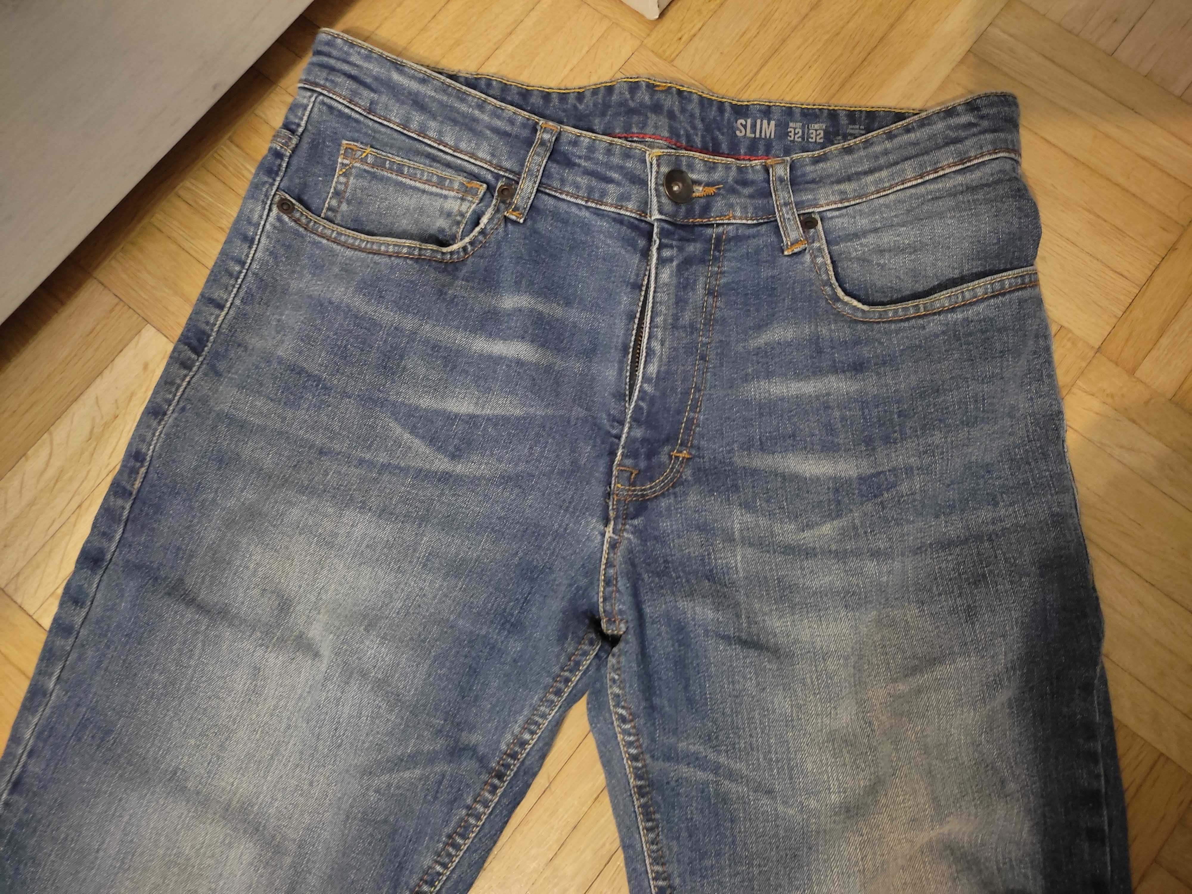 Spodnie jeansy Slim 32/32 F&F