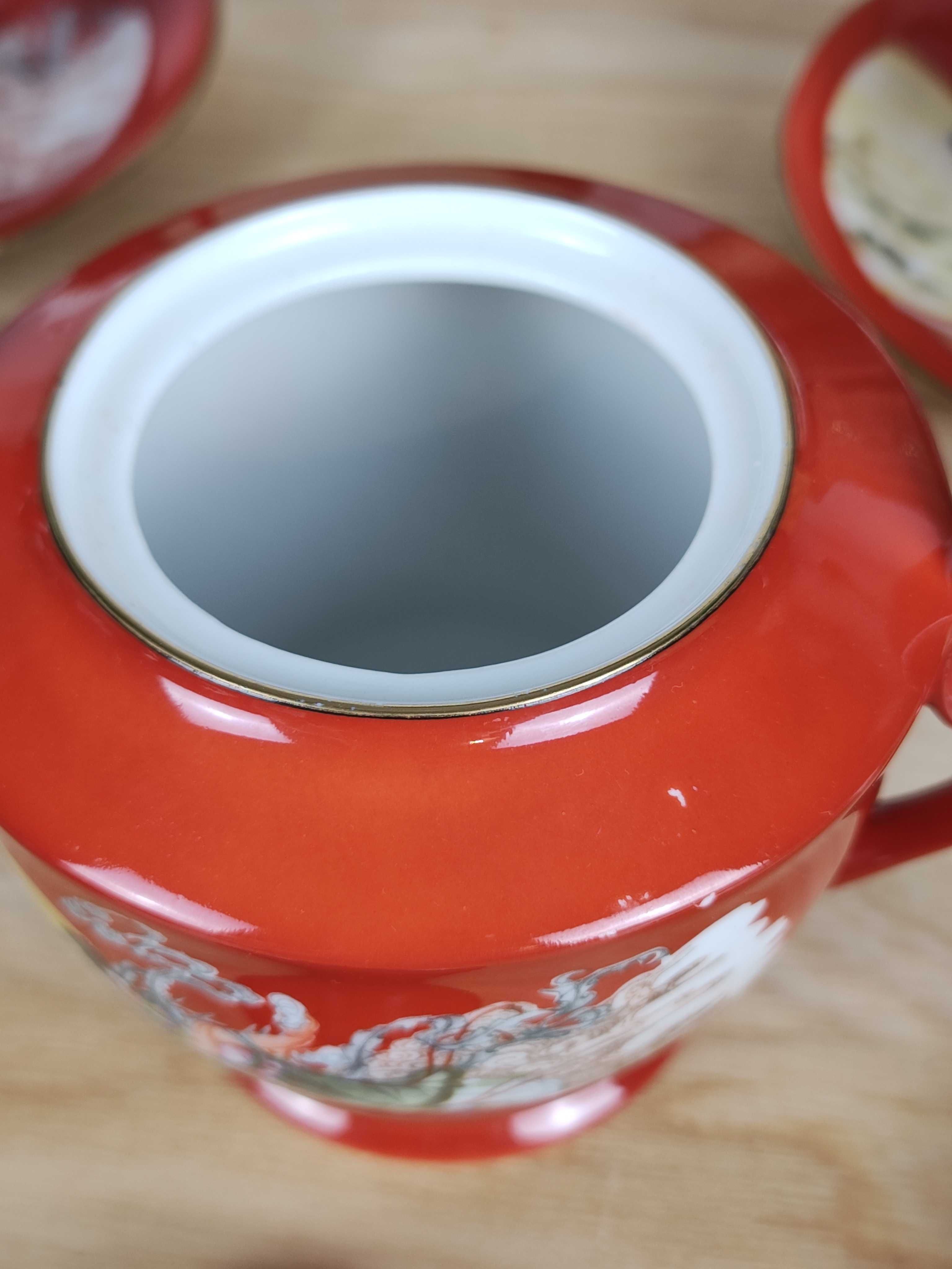 Zestaw z chińskiej porcelany - Kawa/Herbata, 4 Filiżanki