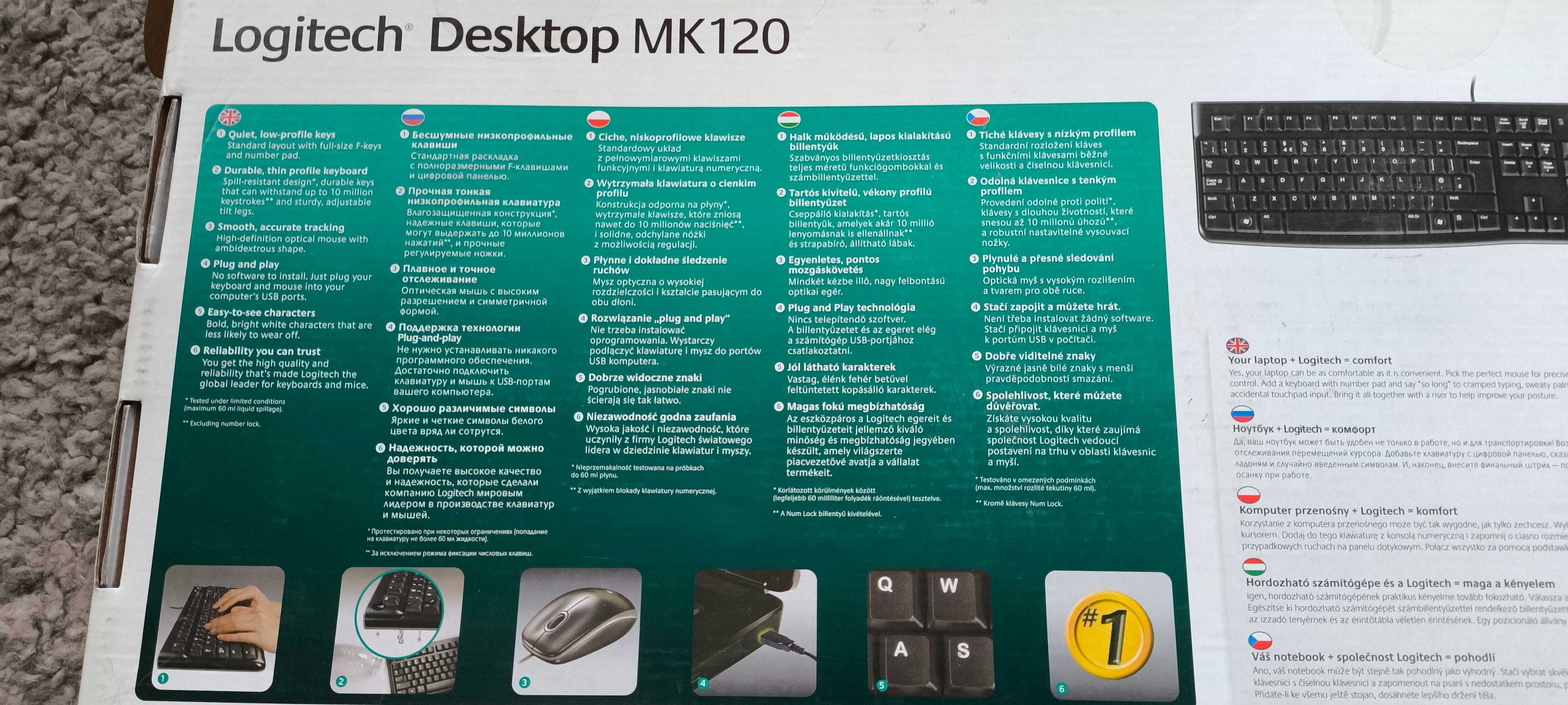 Logitech MK120-nowy zestaw klawiatura i mysz