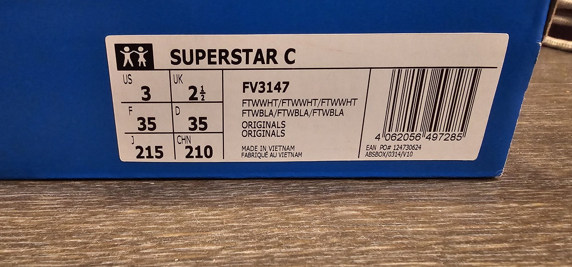 Кросівки  Superstar розмір 35