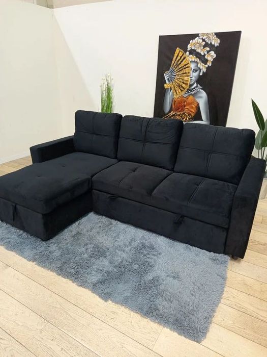 Sofá-cama preto - envió grátis - Oferta especial