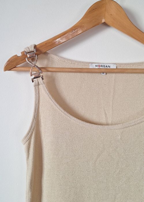 Top dourado Morgan M