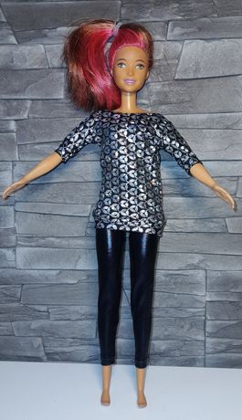 Tunika z leginsami dla lalki w typie Barbie