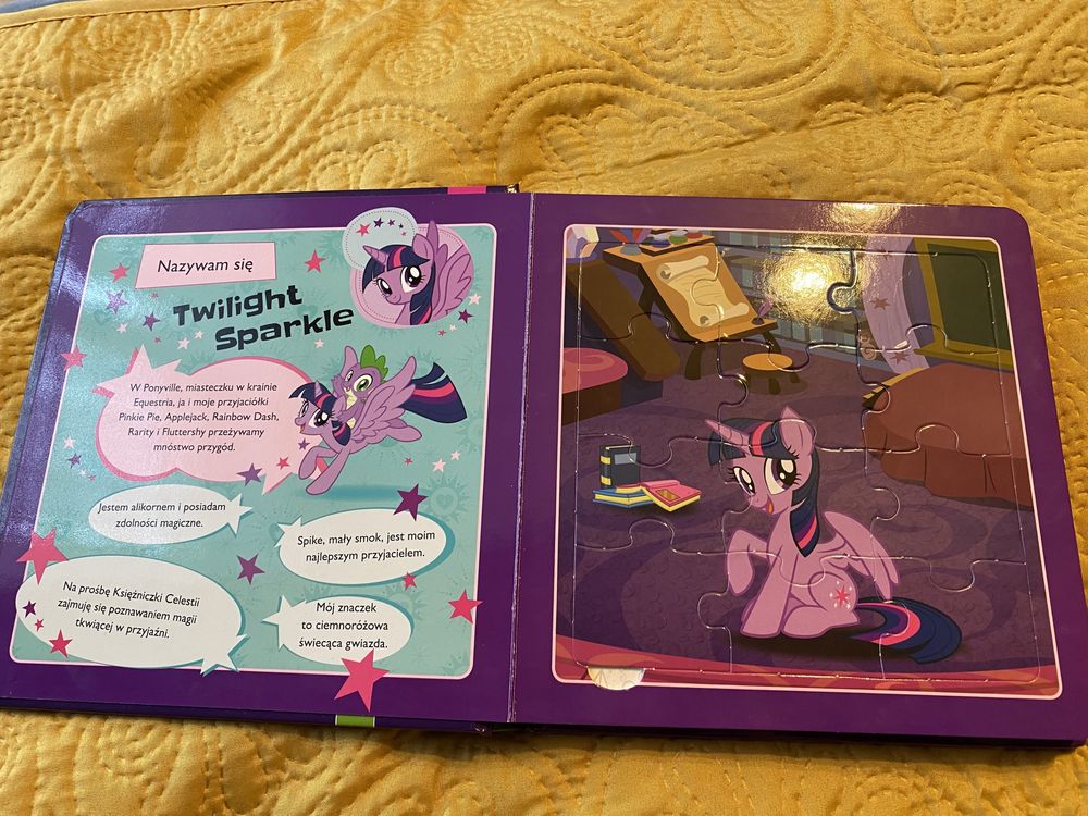 Książka z puzzlami My Little Pony puzzle jak nowa