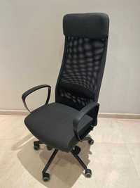Krzesło biurowe obrotowe fotel Ikea Markus szary transport gratis
