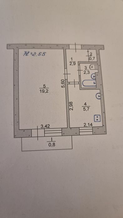 Продаж 1но кімнатної квартири вул Покровська. Район Ювілейний