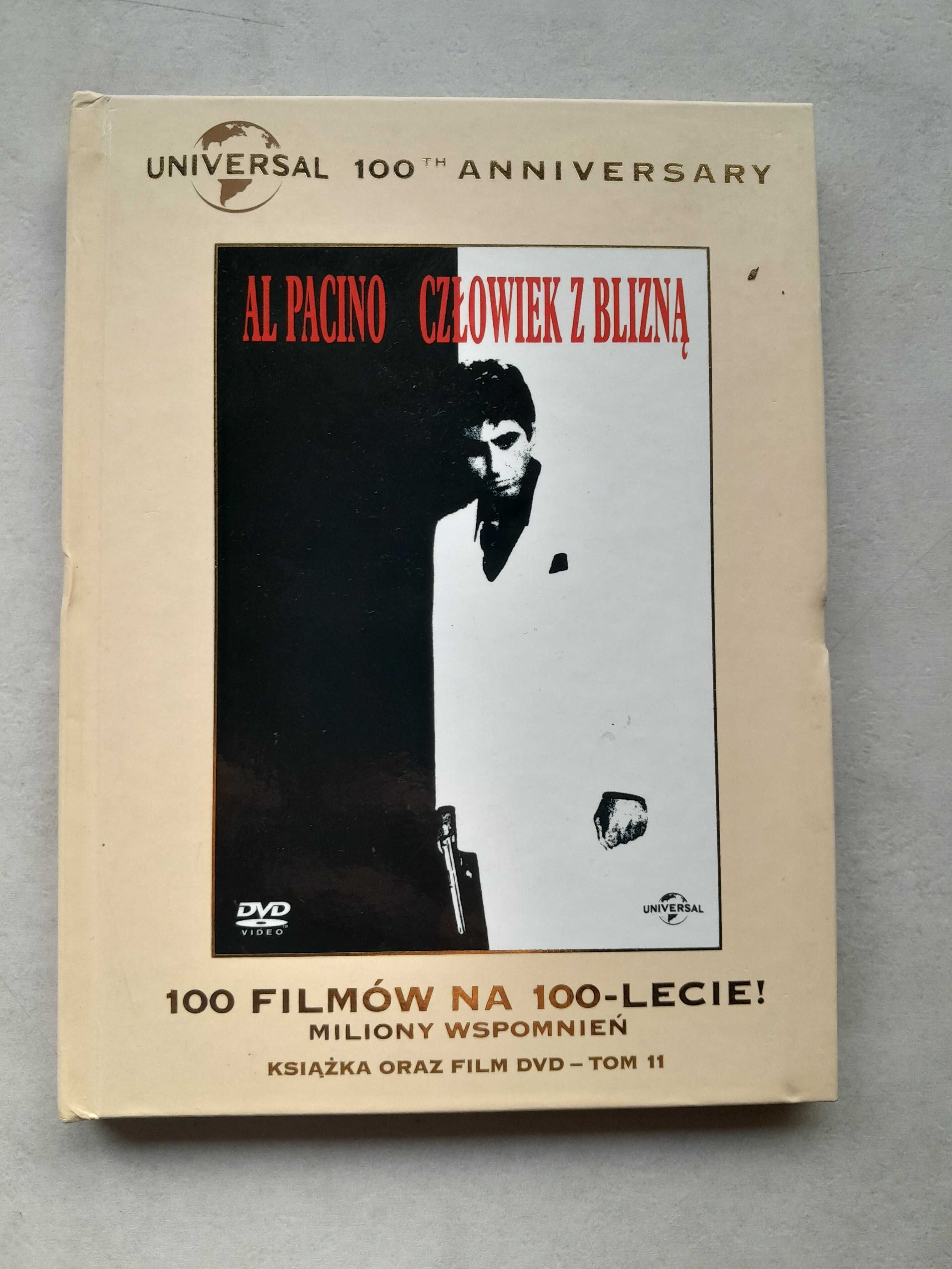 Film Człowiek z blizną Scarface Al Pacino płyta DVD z książką używana