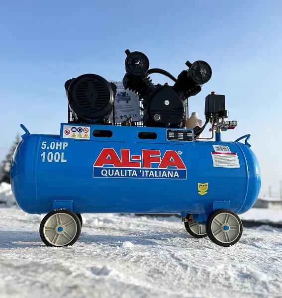 РОЗПРОДАЖ‼️Компресор масляний AL-FA 2.3 кВТ 100Л 420л/хв Компрессор