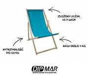 Leżak plażowy drewniany
