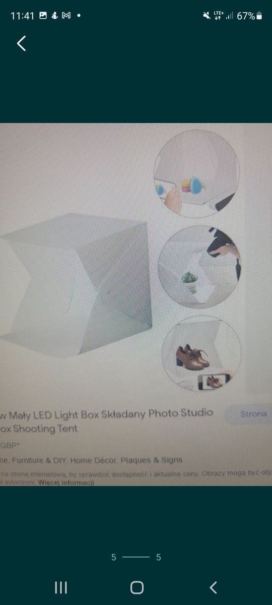 Przenośny Ligth Box LED Photo Studio