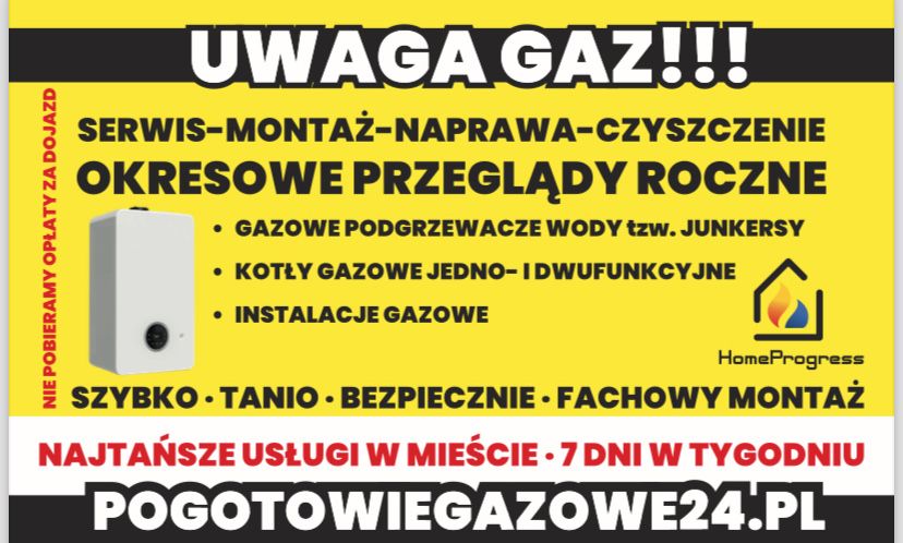 Naprawa-Serwis-Montaż, Junkersów, Kotłów Gazowych, BRZEG