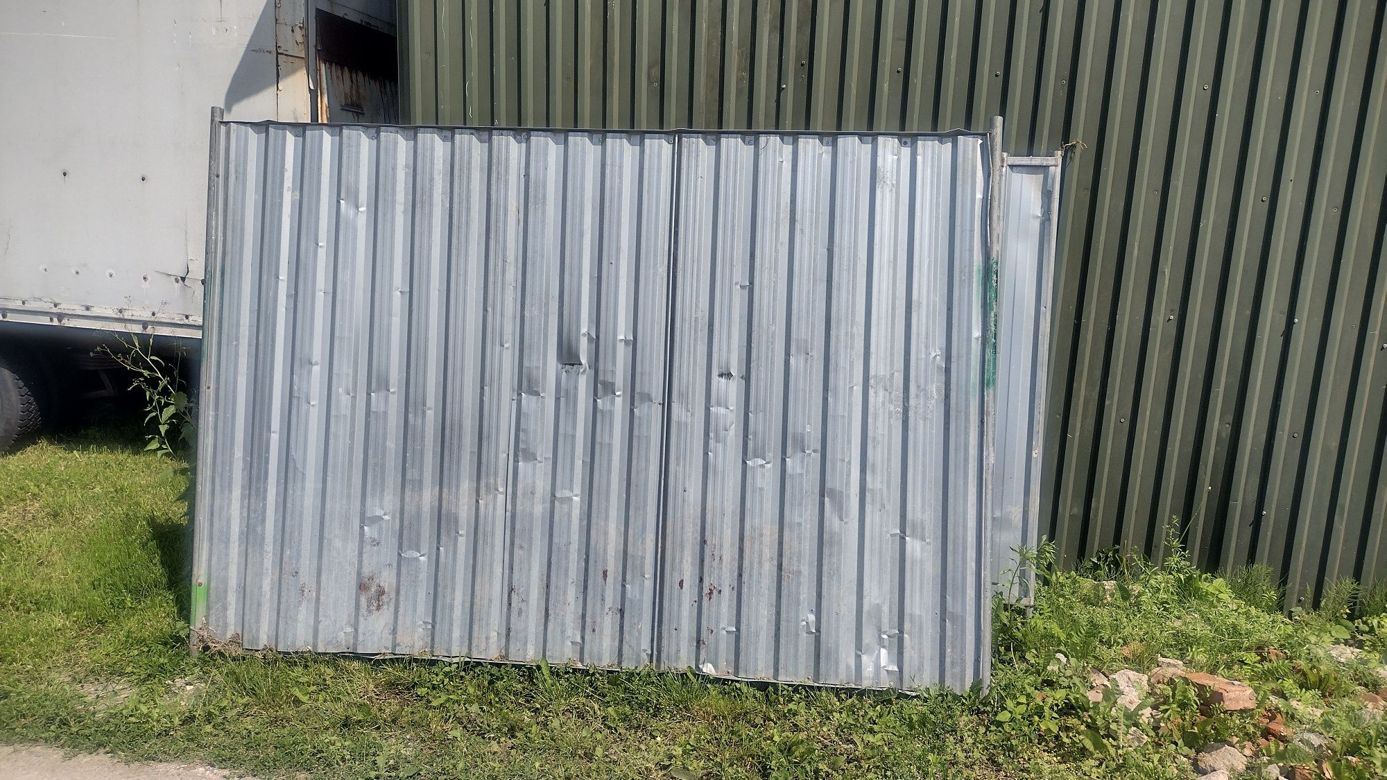 Panel ogrodzeniowy pełny budowlany ocynk blacha trapez o wym.2.90/2.0m