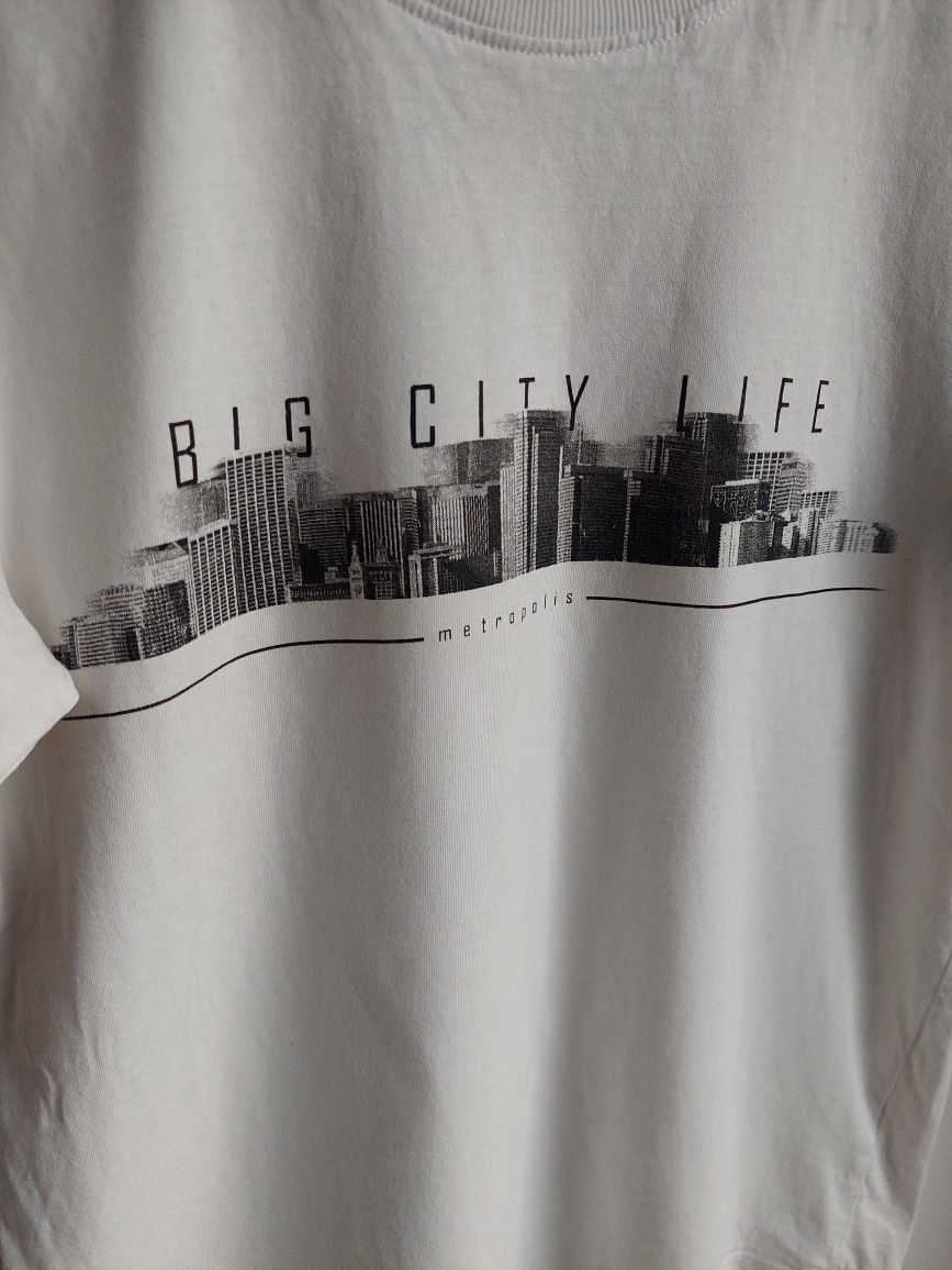 Koszulka t-shirt city miasto print nadruk Reserved 36 S