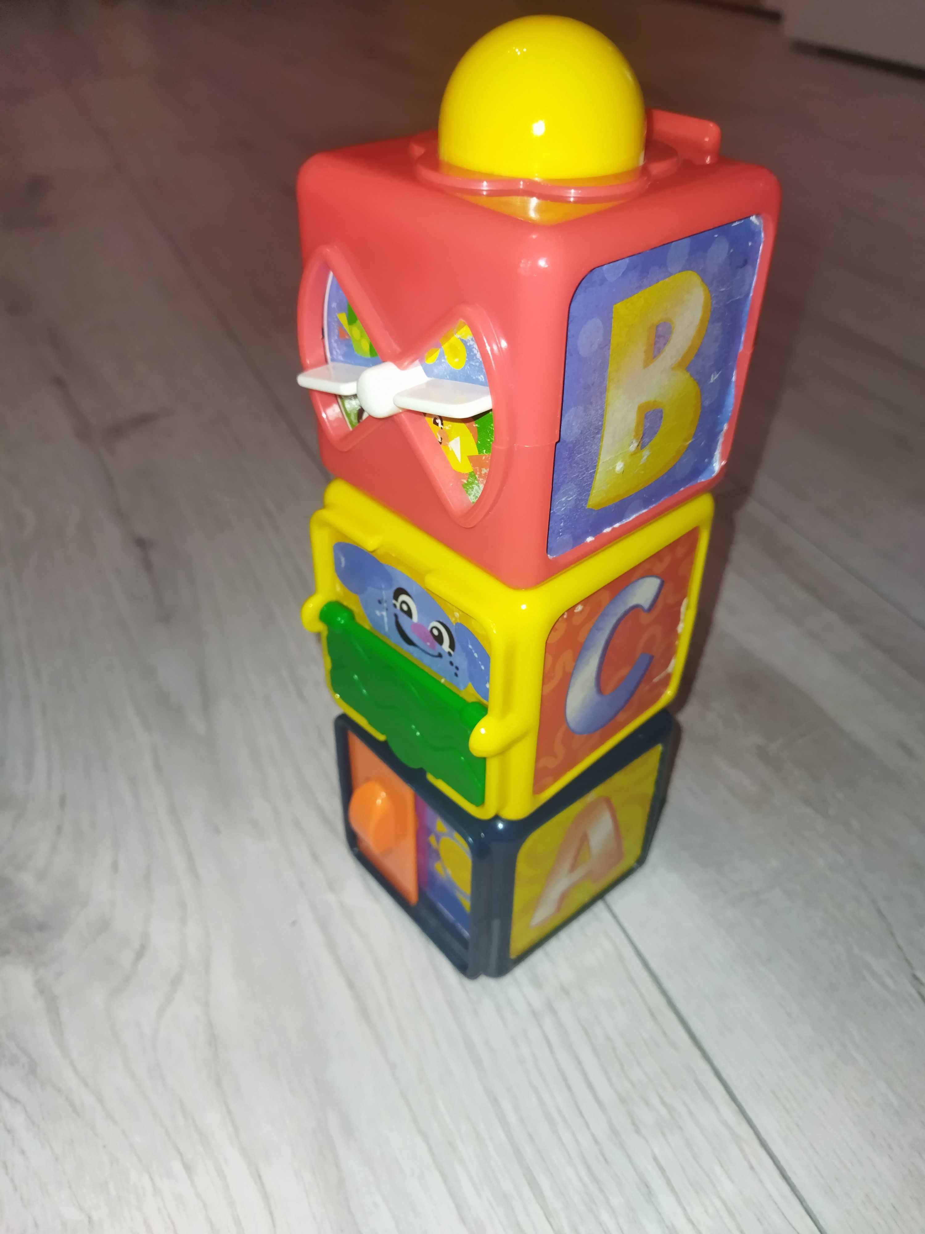 Zestaw Fisher Price zabawki kostki sensoryczne Fisher Price krokodyl