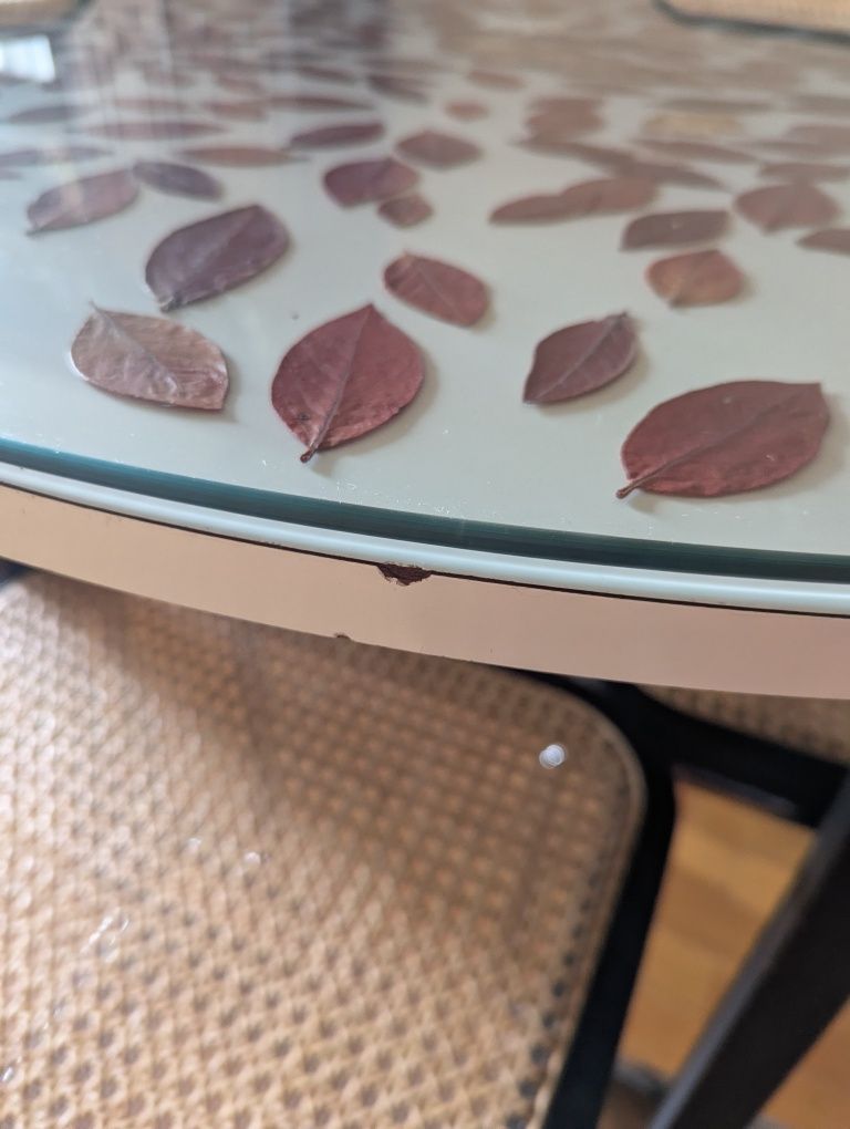 Mesa vintage com vidro