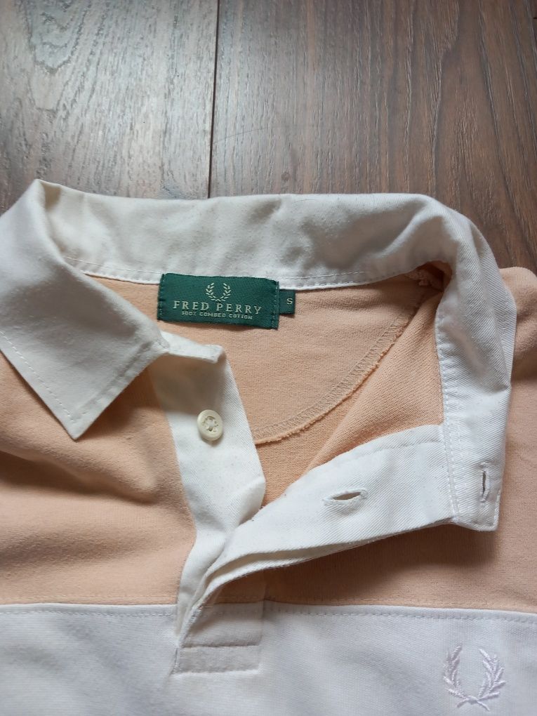 Fred Perry bluza polo z welny czesanej rozmiar S