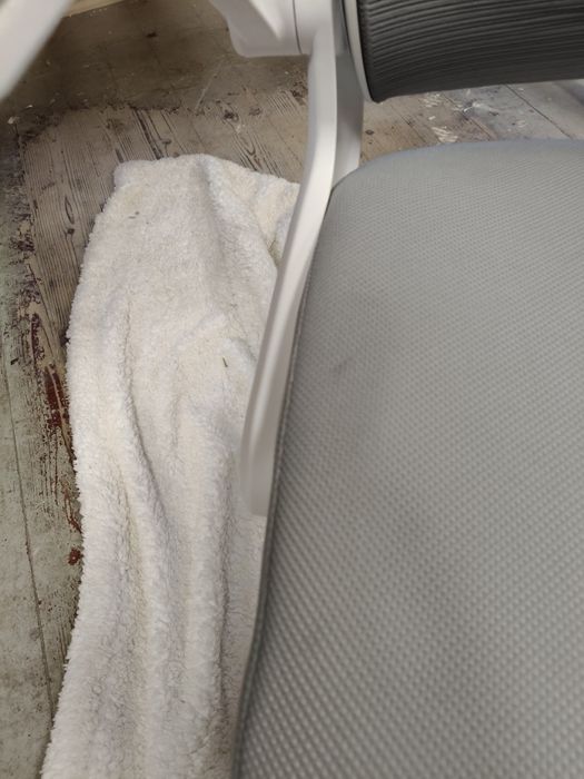 Melokea Fotel Biurowy Szaro Biały