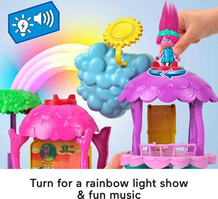 Fisher-Price Magiczny domek Poppy Imaginext Trolle Zestaw figurką C376