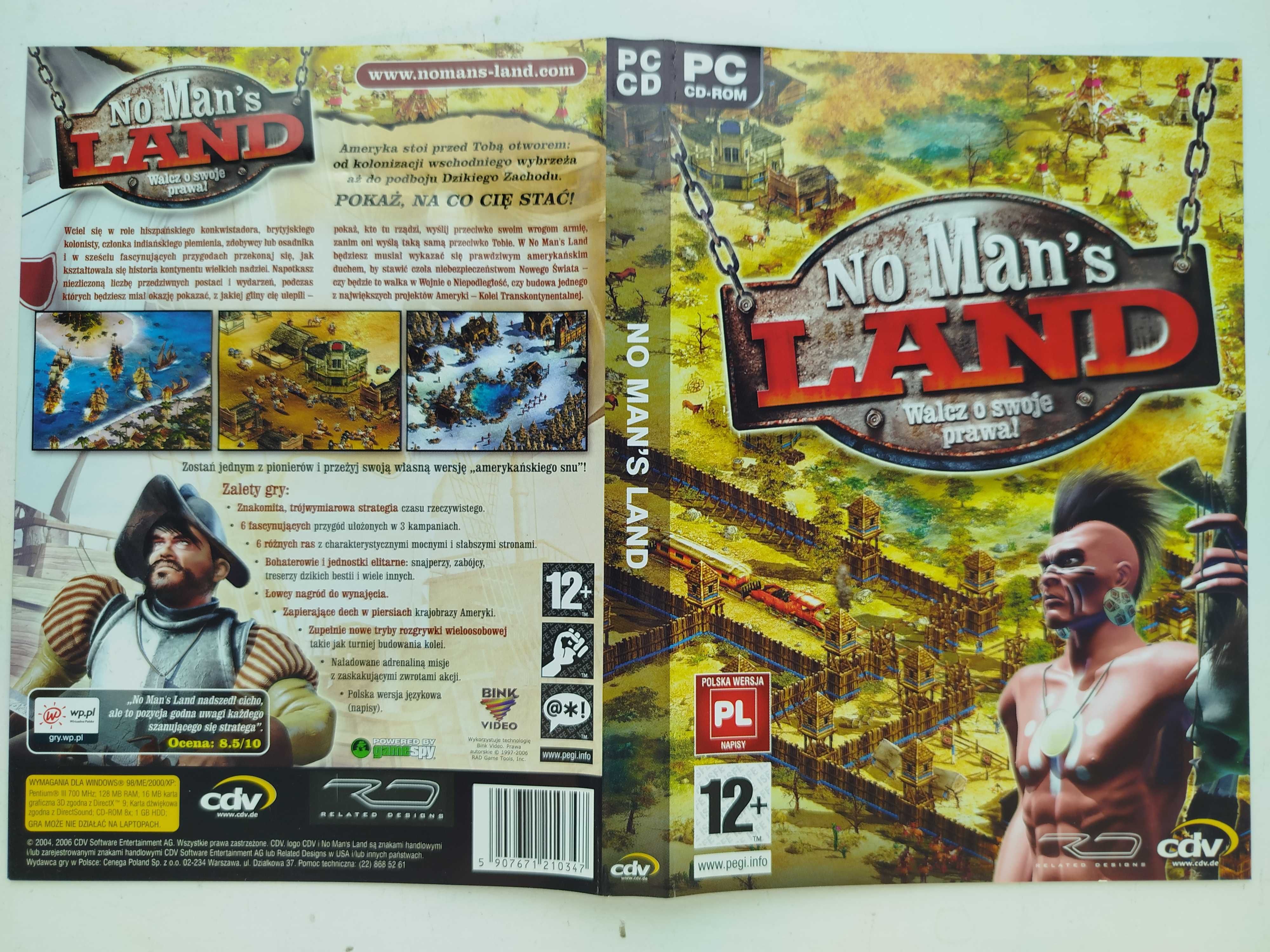 Gra No Man's Land Walcz o swoje prawa PC CD-ROM Opis !!! brak