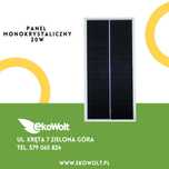 Panel fotowoltaiczny 20W monokrystaliczny słoneczny solarny