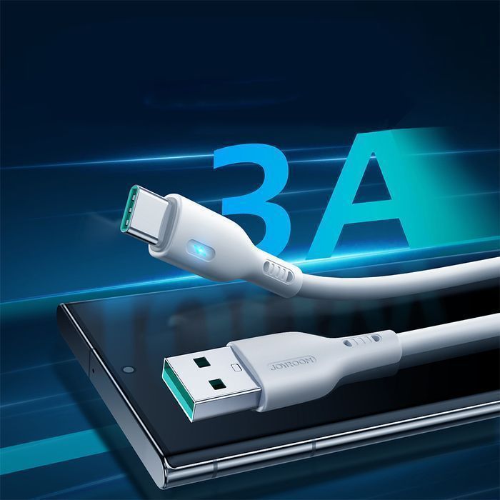 Kabel USB-C Joyroom S-UC027A13, 1.2M, 3A - Biały