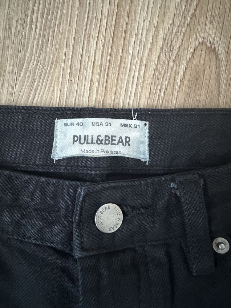 Класичні темно сині прямі джинси  PULL&BEAR м розмір