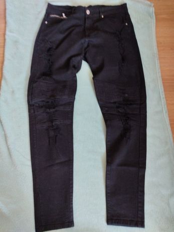 Spodnie czarne damskie r.44
