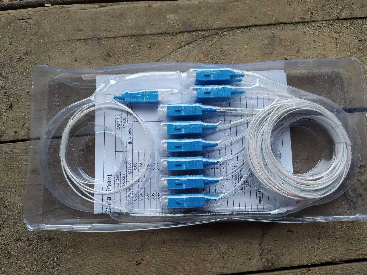 Продам недорого  патчкорды, делитель 1х16, пигтейлы, адаптеры.