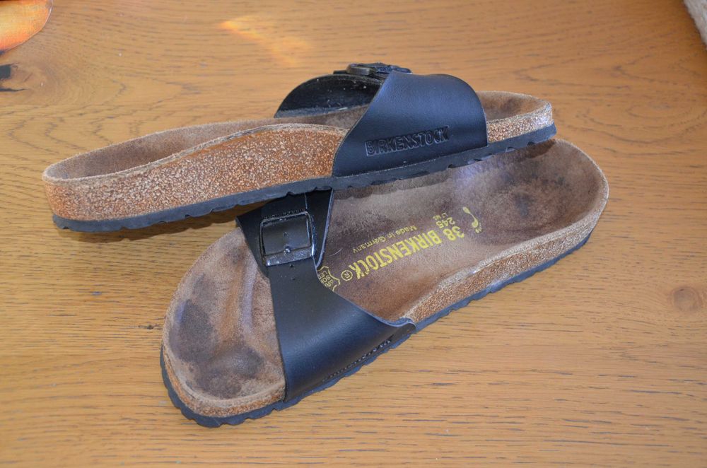klapki Birkenstock czarne r. 38