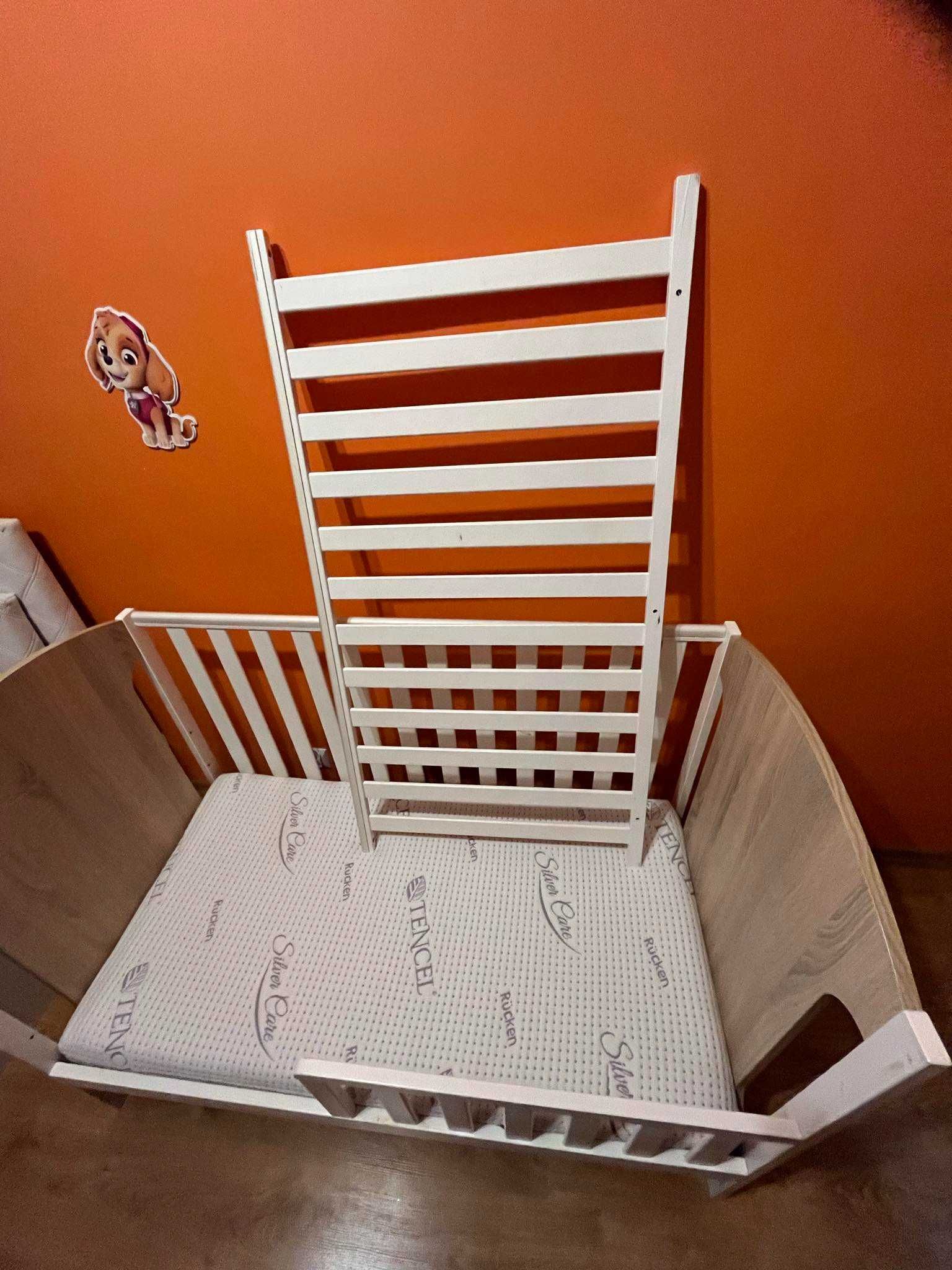 Łóżeczko dziecięce niemowlęce 120x60 60x120 tapczan
