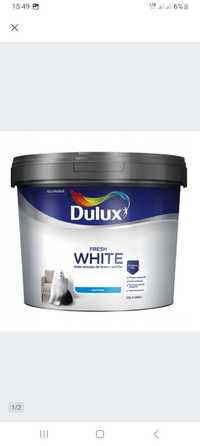 5l Dulux Fresh White farba biala matowa do sufitu okazja!!!
