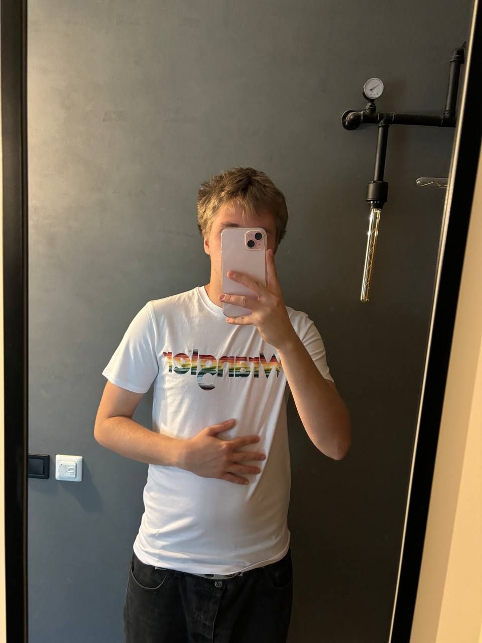 Новая футболка Wrangler мужская белая С-М мужская