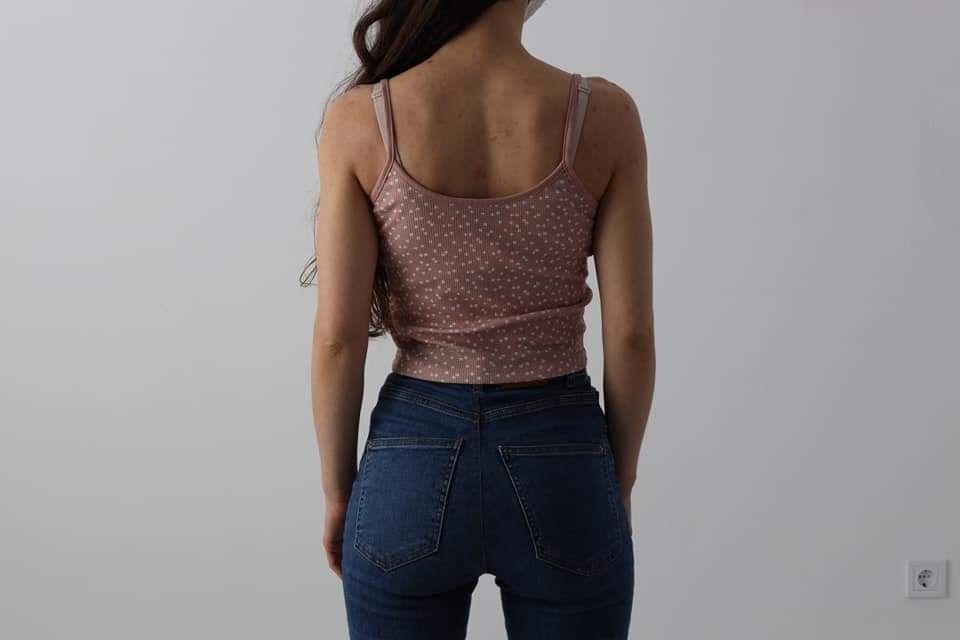 Crop top rosa, primark, tamanho XS, NOVO, sem etiqueta